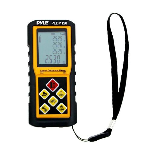 NEW Pyle PLDM300 300 Ft. Handheld Laser Distance Meter Volume &amp; Area Measuring