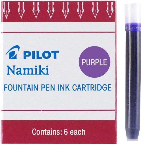 Pilot Namiki IC50 Fountain Pen Ink Cartridge, Purple, 6 Cartridges per Pack (690