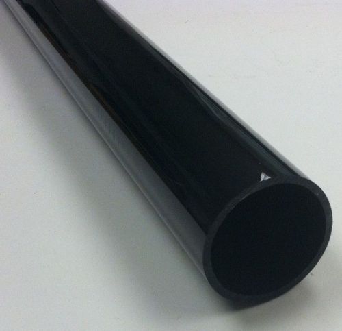 12 Co-Extruded (Black and clear) Acrylic Tubes 2.3  by 2.625 6 feet long