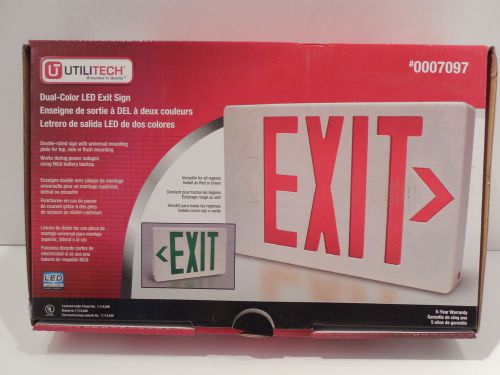 Utilitech Dual-Color LED Exit Sign 0007097