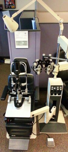 Relaince 7720 Exam Stand &amp; 6100H Exam Chair Complete Lane Slit Lamp Phoropter