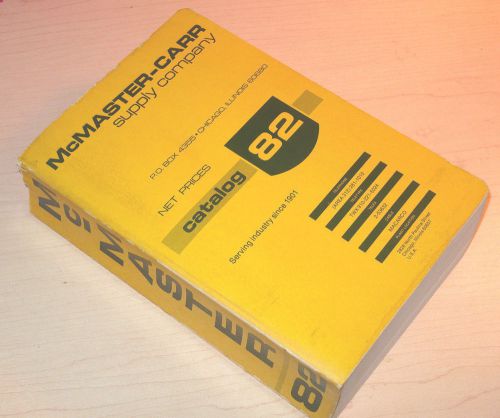 McMASTER-CARR Supply Co Net Prices CATALOG #82 from 1976, Almost 2K Pages! Clean