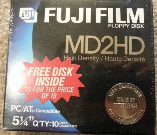 10 Floppy Disks 5.25 Inch Md2hd