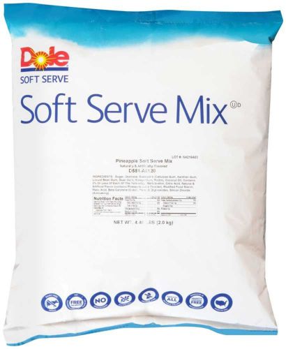 Dole Pineapple Soft Serve Mix, 4.4 Pound -- 4 per case.