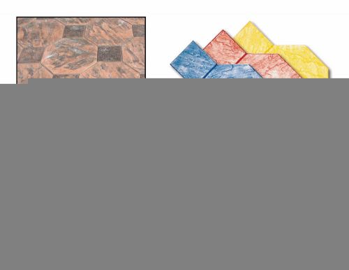 La paz slate concrete stamp mat set | 5 piece set for sale