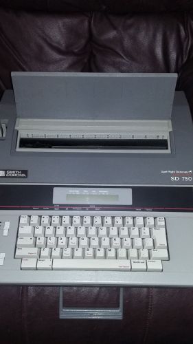 Smith Corona Electronic Typewriter # SD-750 with Keyboard Cover &amp; Display Window