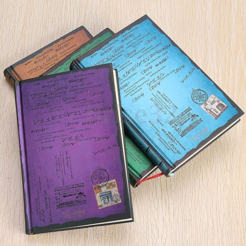 Classic Vintage Notebook Writer Blank Diary Book Travel Journal Paper Hard cover