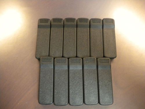 Lot of 11 spring belt clips 4 motorola cp200 p1225 p110  *new!* for sale
