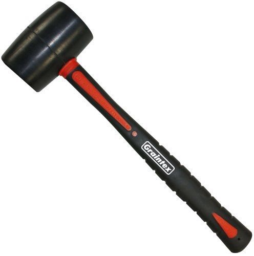 Graintex rm1538 8 oz rubber mallet with fiberglass handle for sale