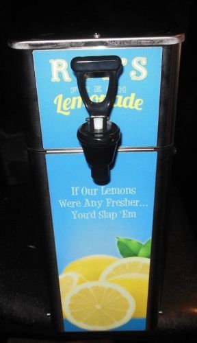Newco front load post mix lemonade dispenser / labeled &#034;roy&#039;s lemonade&#034; for sale