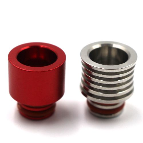 For 510 thread Atomizer Tank Stainless Wide Bore Drip Tip Mouthpiece V6  Red