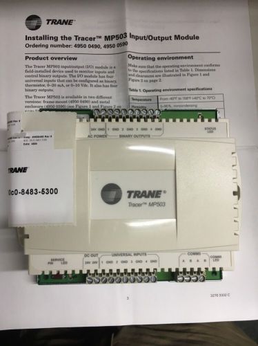 TRANE 49500490 Tracer MP503  Input/Output Module