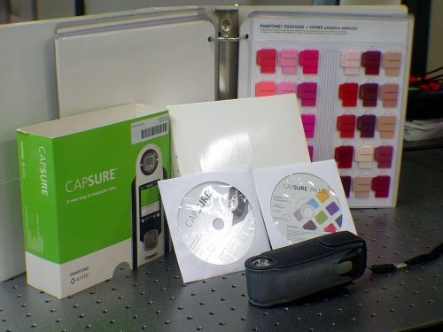Pantone x-rite capsure™ portable color measurement tool + color sample binder for sale