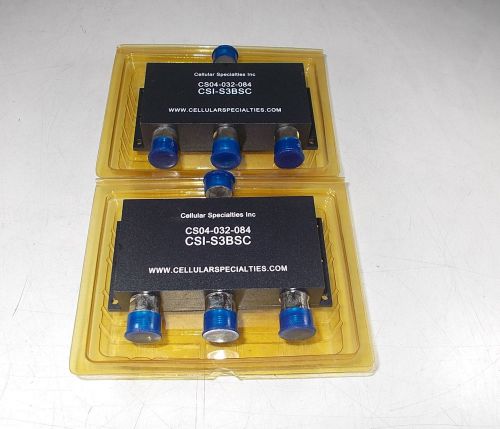 Lot of 2 Cellular Specialties CSI-S3BSC N-Female 3-way power divider