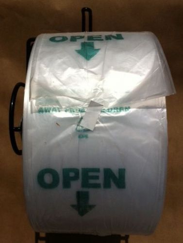 Produce Roll Bags 15 x 20 HDPE Printed Gov Warning Supermarket 12 Rolls