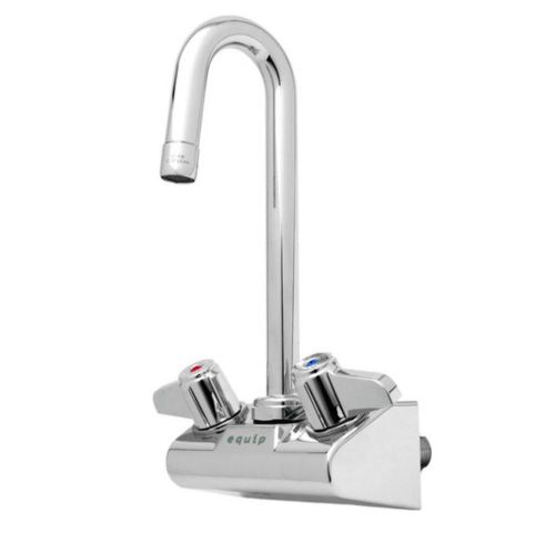 T&amp;S 5F-4WLX05 Equip. 4&#034; Wall Mount Faucet 5 1/2&#034; Swivel Gooseneck 2.2gpm Aerator