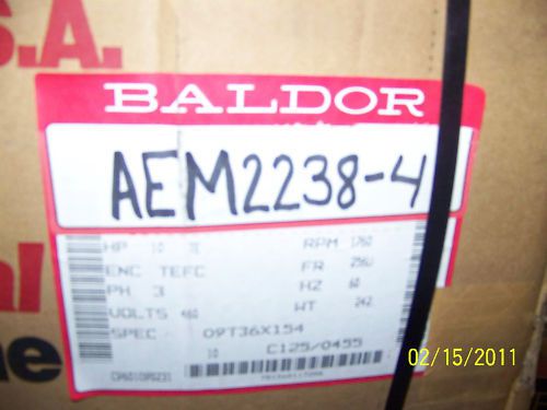 BALDOR 10HP AC MOTOR P/N:  AEM2238-4    NEW !!!!!!