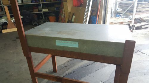 48&#034; x 24&#034; x 6.25&#034; Thick Standridge Grey Granite Surface Plate w/ Table Stand