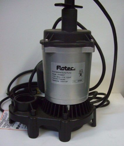 Flotec 1/2 hp submersible sump pump fpzs50t float zinc 6000 gph new no box for sale