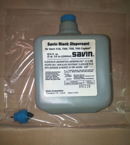 Savin Black Dispersant - 67.6 fl oz - for Savin V-35, 7300, 7350, 7450 - New