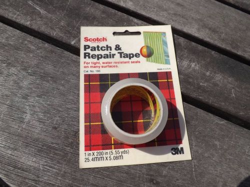 Vintage New Old Stock SCOTCH 3M Patch and Repair Tape Made In USA Free Ship