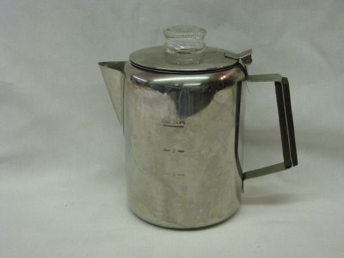 Vintage ~ Stainless Steel ~ 9 Cup Coffee Purolator ~ Heavy Duty ~ Made in China
