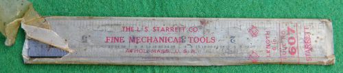 NOS Vintage L. S. Starrett No. 607 6&#034;  Steel Rule