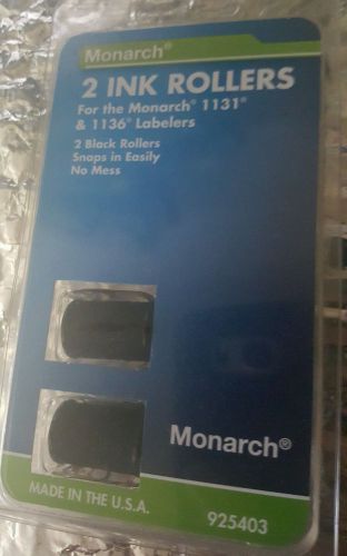Monarch 925403 Pricemarker Ink Rollers/Models 1131 And 1136, 2/PK, Black SEALED