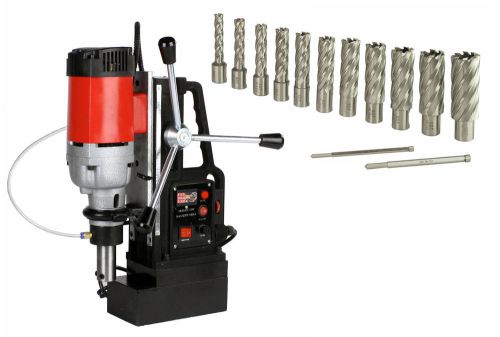 Sdt md28 2&#034; magnetic drill 2900 lb mag force w/ annular cutter 13pc kit 2&#034; depth for sale