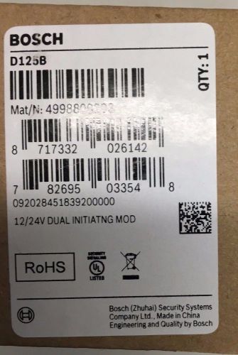 NEW BOSCH D125B- DUAL CLASS B INITIATING MODULE