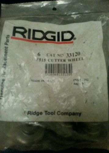 6 each Ridgid 33120 Replacement Cutter Wheel F515 3 &amp; 4 Thin
