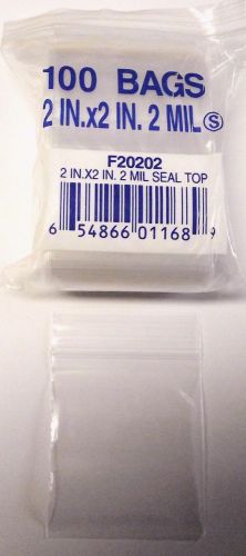 100 2&#034;x2&#034; small reclosable ziplock bags 2mil Buy 100 Get 100 FREE