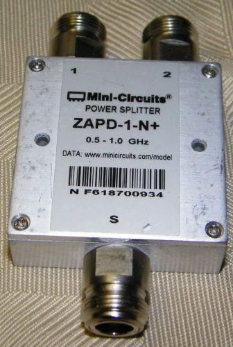 Mini-Circuits Coax Power Splitter Combiner N ZAPD-1-N+ New