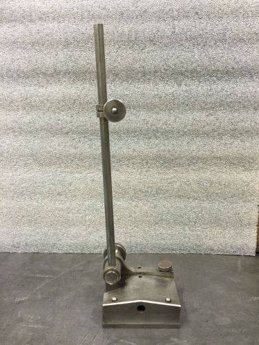 Indicator precision stand - v groove - rod with holder + fine adjustment base for sale