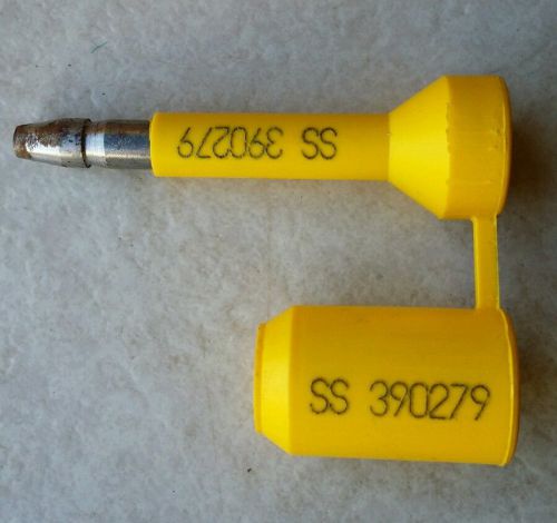 10pcs high security yellow coated snapper bolt seals for sale