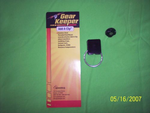 Gear Keeper Add A Clip Pin Mounted Stainless D-Ring