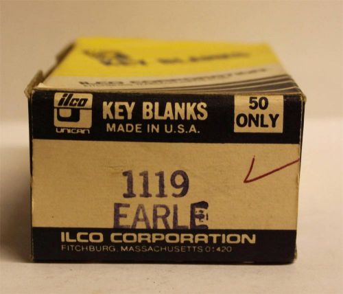 Ilco Unican Earle 1119 Key Blanks-19 Keys