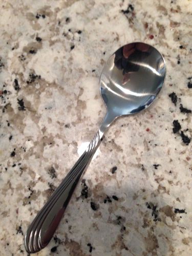 12 RIVA BOUILLON SPOONS HEAVY WEIGHT BY BRANDWARE FREE SHIPPING USA ONLY
