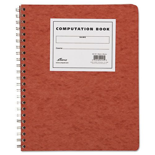 Ampad Computation Book, Quadrille Rule, 11-3/4 x 9-1/4, Antique Ivory, 76 Sheets