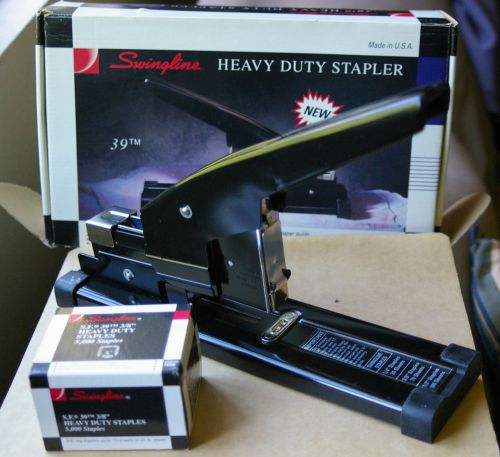 swingline stapler model 39 heavy duty &amp; box of 5000 staples