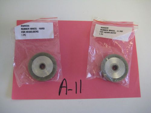 Heidelberg offset feeder/feed board hard rubber wheels  lot of 2 - free shipping for sale