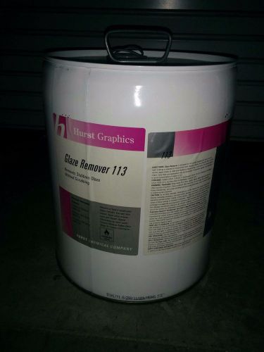 Hurst #113 glaze remover new 5 gallon pail for sale