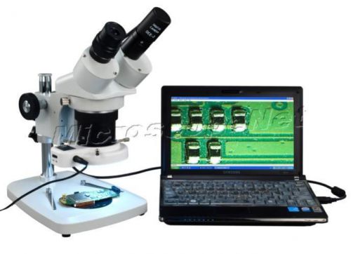 5X-60X Long Working Distance Microscope+54 LED Ring Light+USB 2.0 Digital Camera
