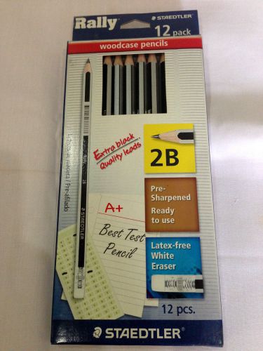 Staedtler 12 Pencils 2B Rally Series Set For Kids, Children,College &amp; Office Use