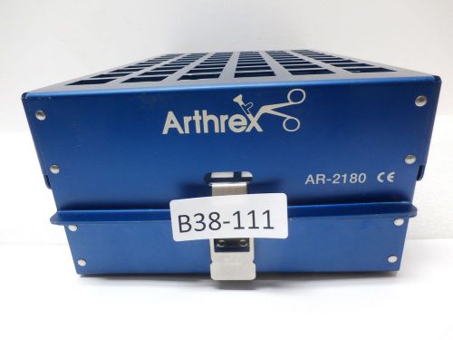 Arthrex AR-2180 Arthroscopic Sterilization Case 14&#034;x9&#034;x5&#034; Instruments Holder