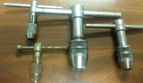 FOUR (4) T-HANDLE TAP WRENCH LOT CRAFTSMAN