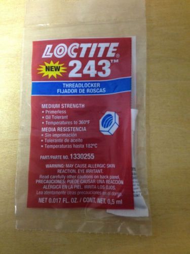 Loctite 243 threadlocker blue medium strength net 0.017 fl. oz. for sale