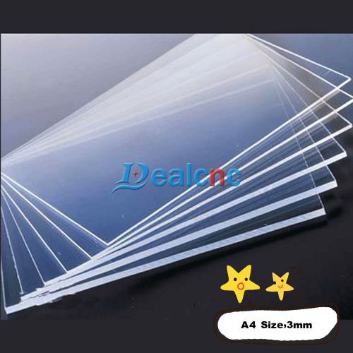 1 Pc 3mm Clear Plastic Acrylic Plexiglass Perspex Sheet A4 Size 210mmx297mm