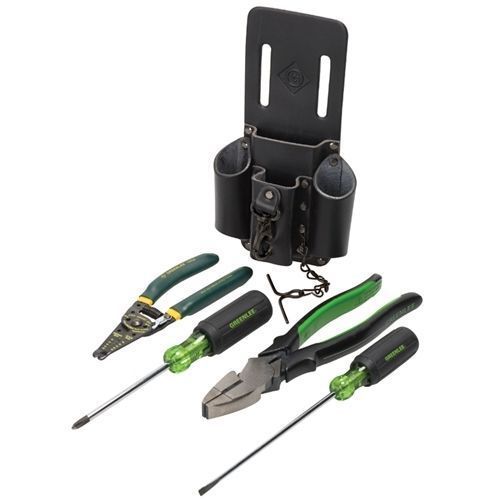 Greenlee 0159-14 5 piece electricians starter tool kit for sale