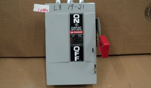 Ge heavy duty safety switch th3221 30 amp   240 vac for sale